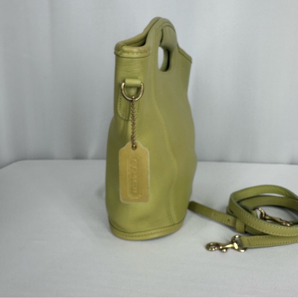 Coach 9993 Lime Green Leather Mini Bucket Shoulder Bag Crossbody Vintage Y2K - Picture 4 of 16
